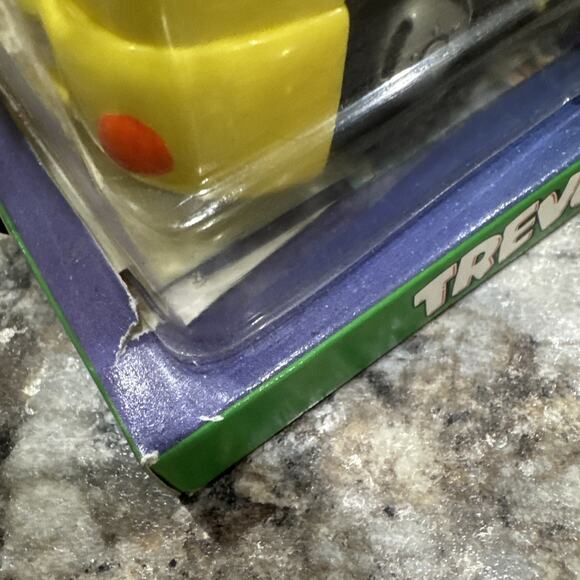 Chevron Cars 2001 Collectible Trevor Tow Truck Vehicle Yellow Blue NEW IN BOX - Picture 15 of 15